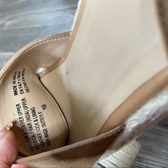 Revolve Seychelles Calf Hair Espadrilles Platform Sandals - Picture 10 of 11